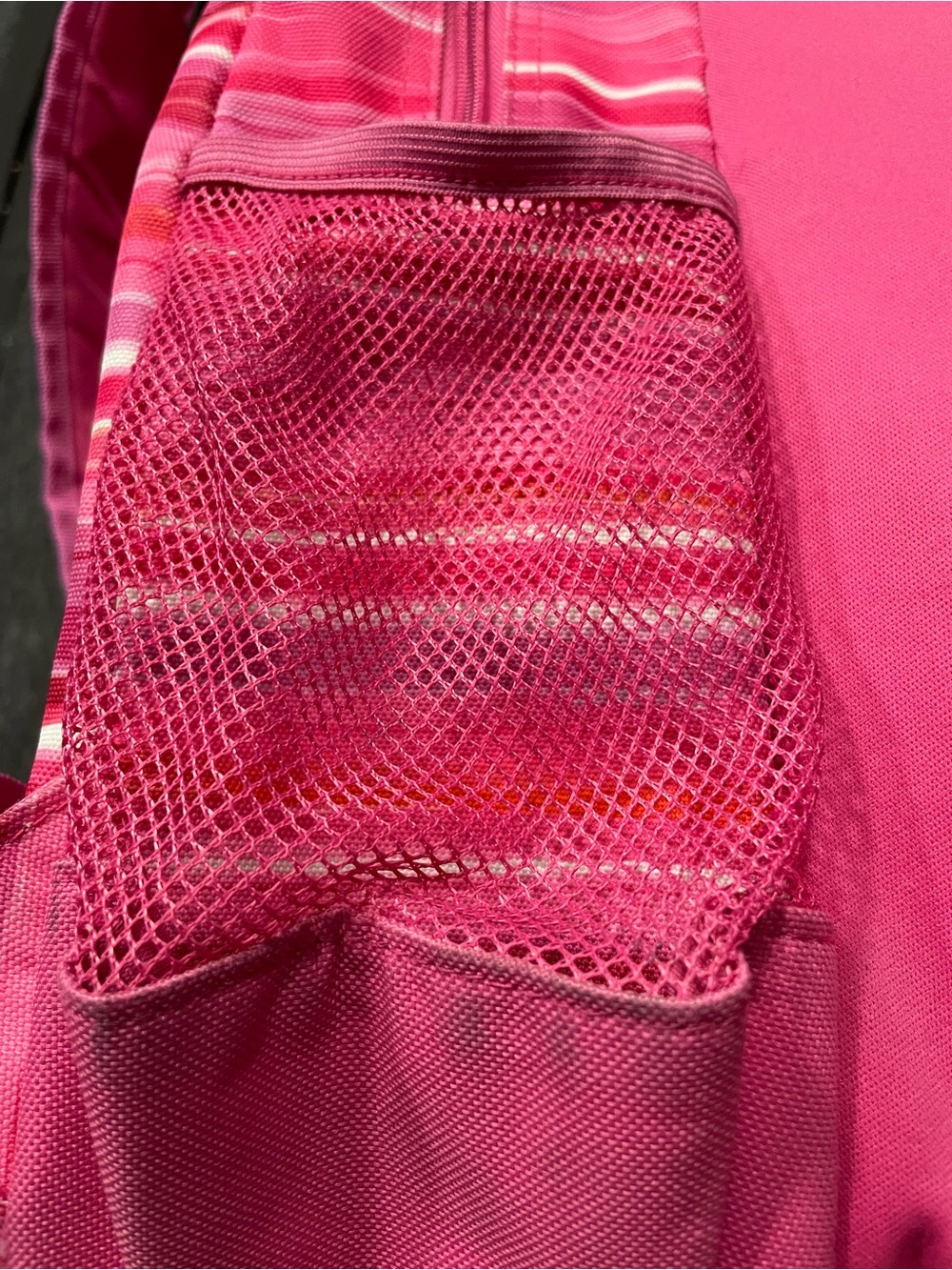 Pink Striped Backpack - Picture 9 of 10